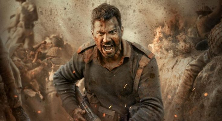 Varun in Border 2 poster