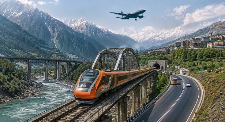Mega bridges, tunnels, railways and airport projects are bringing Jammu and Kashmir closer to national markets.