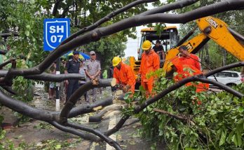 Five people died as Cyclone Arnab brought powerful winds, heavy rain and widespread disruption to Andhra Pradesh.